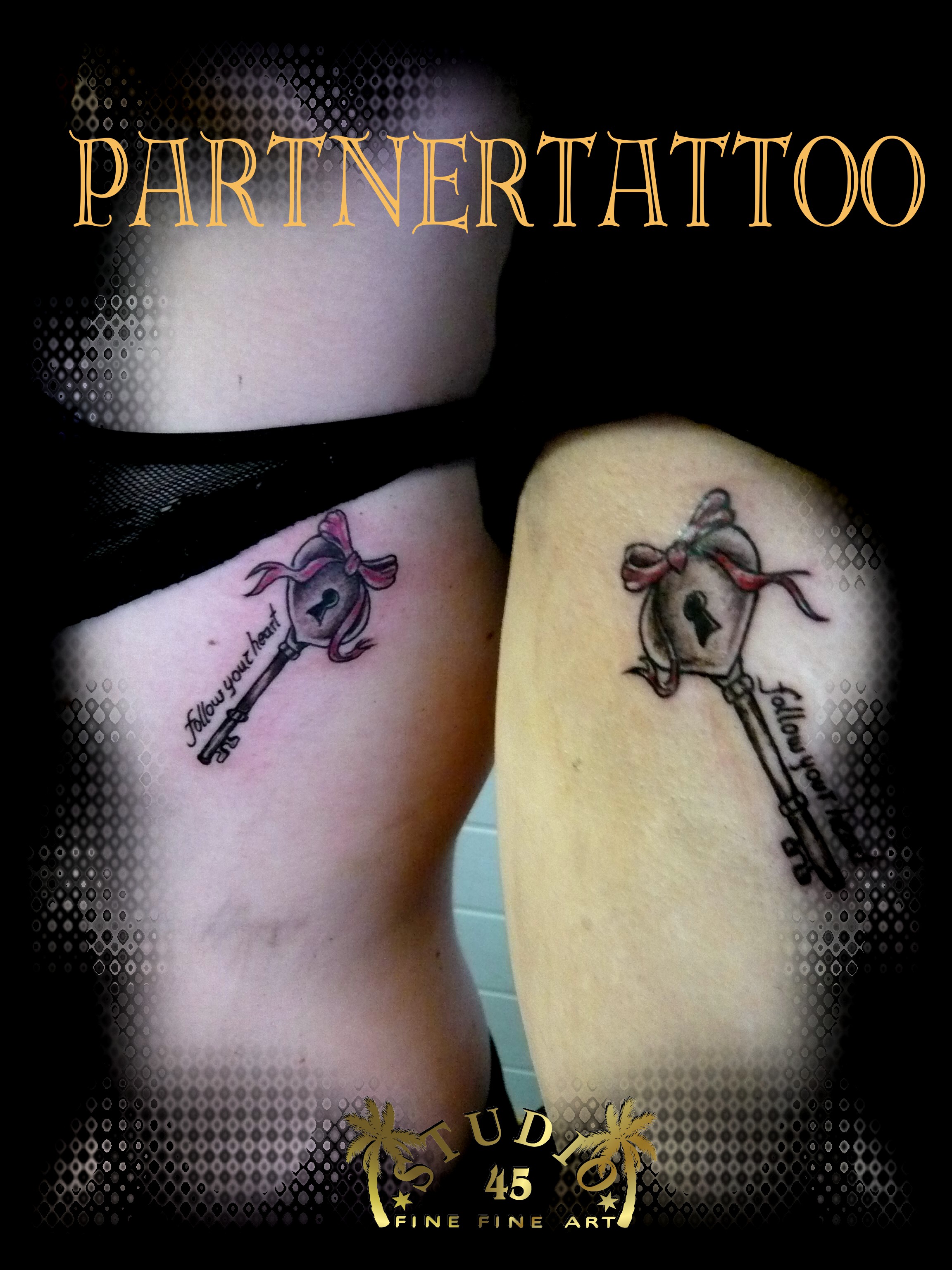 Partner Tattoos Schlüssel und Schloss Recklinghausen STUDIO 45